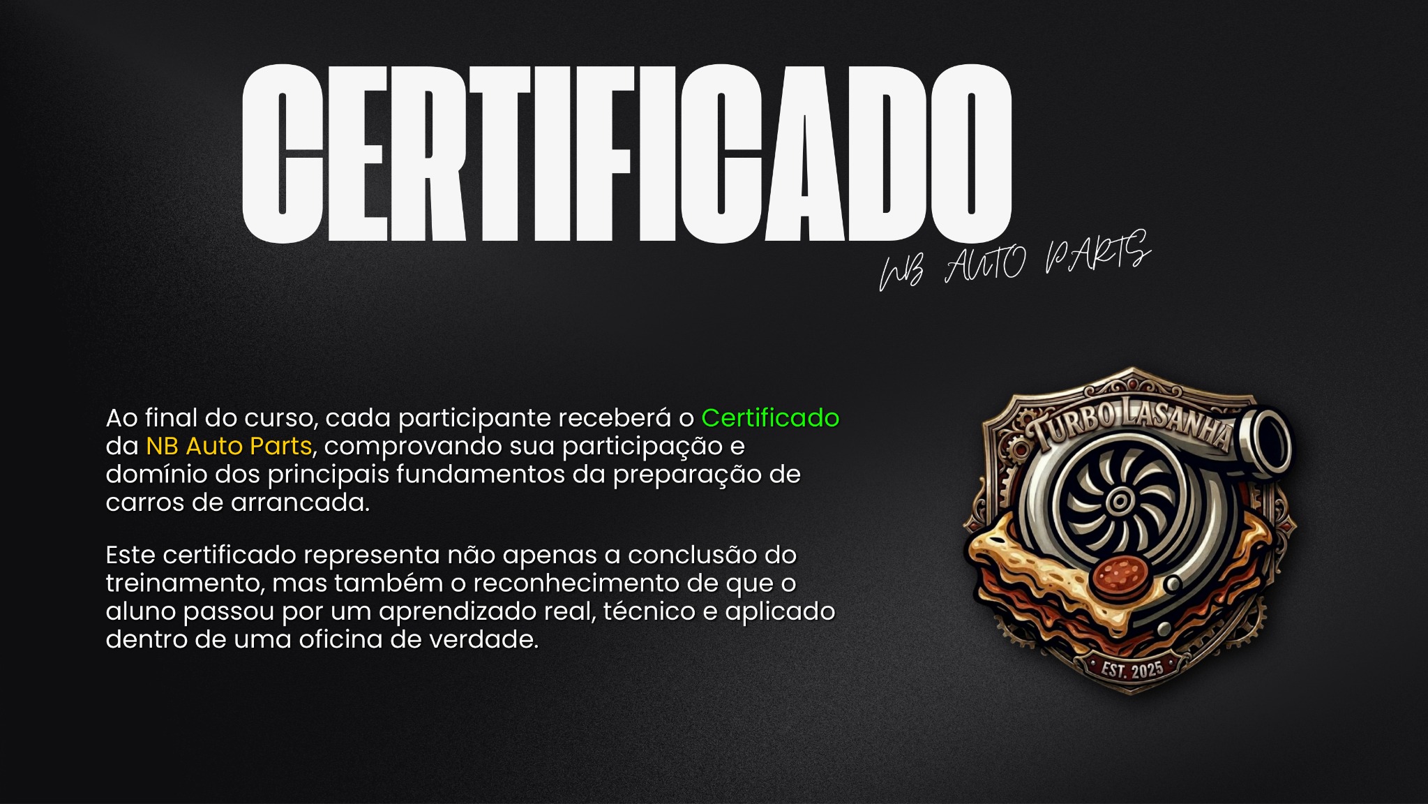 Material do curso NB Auto Parts